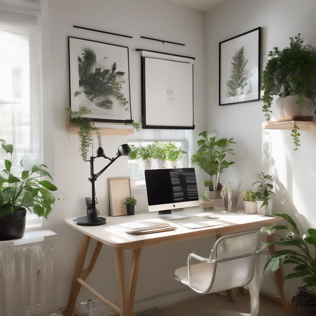 Organized Workspace with Natural Light